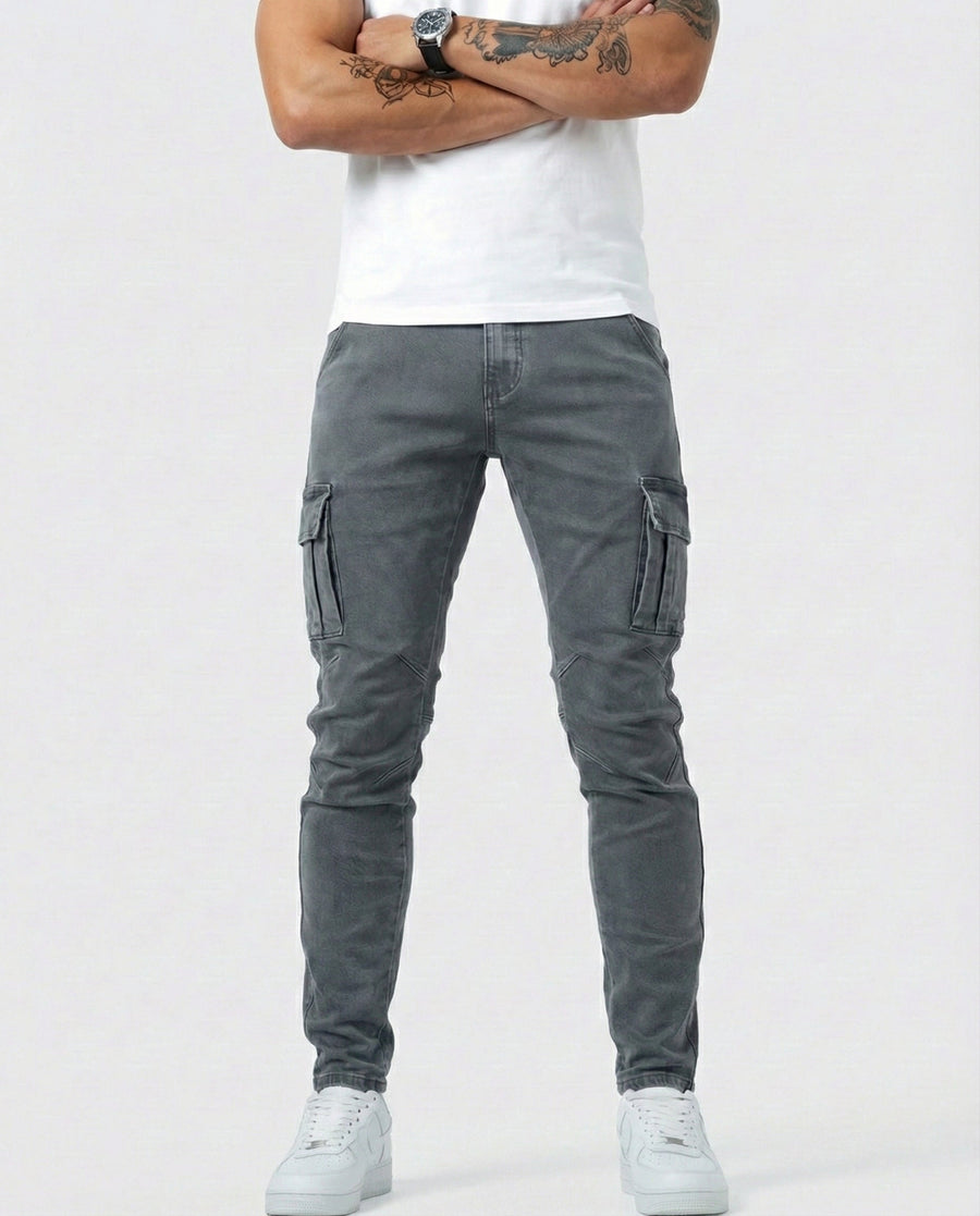 ROUSSEL PARIS | Pantalon Cargo Marine Élastique