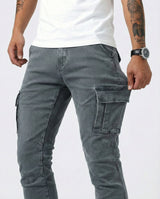 ROUSSEL PARIS | Pantalon Cargo Marine Élastique