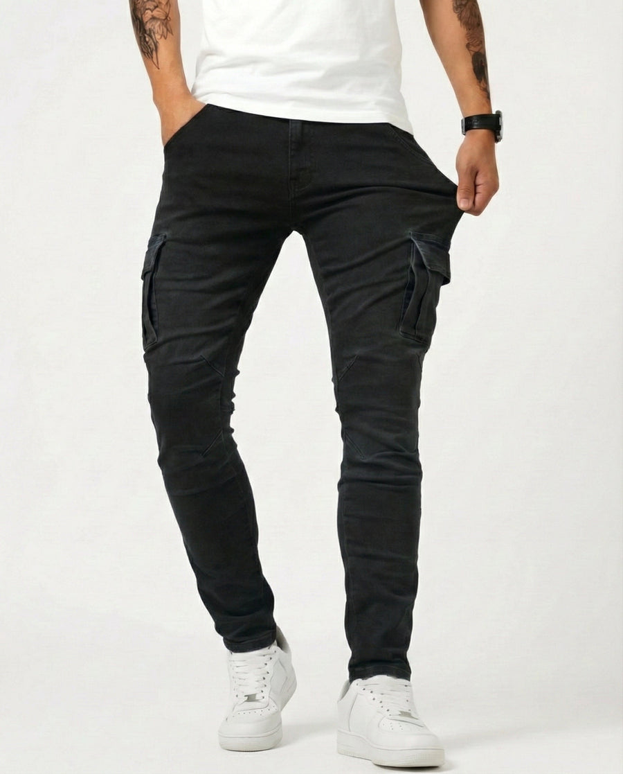 ROUSSEL PARIS | Pantalon Cargo Marine Élastique