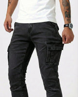 ROUSSEL PARIS | Pantalon Cargo Marine Élastique