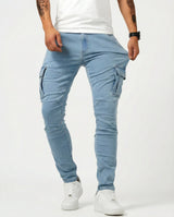 ROUSSEL PARIS | Pantalon Cargo Marine Élastique