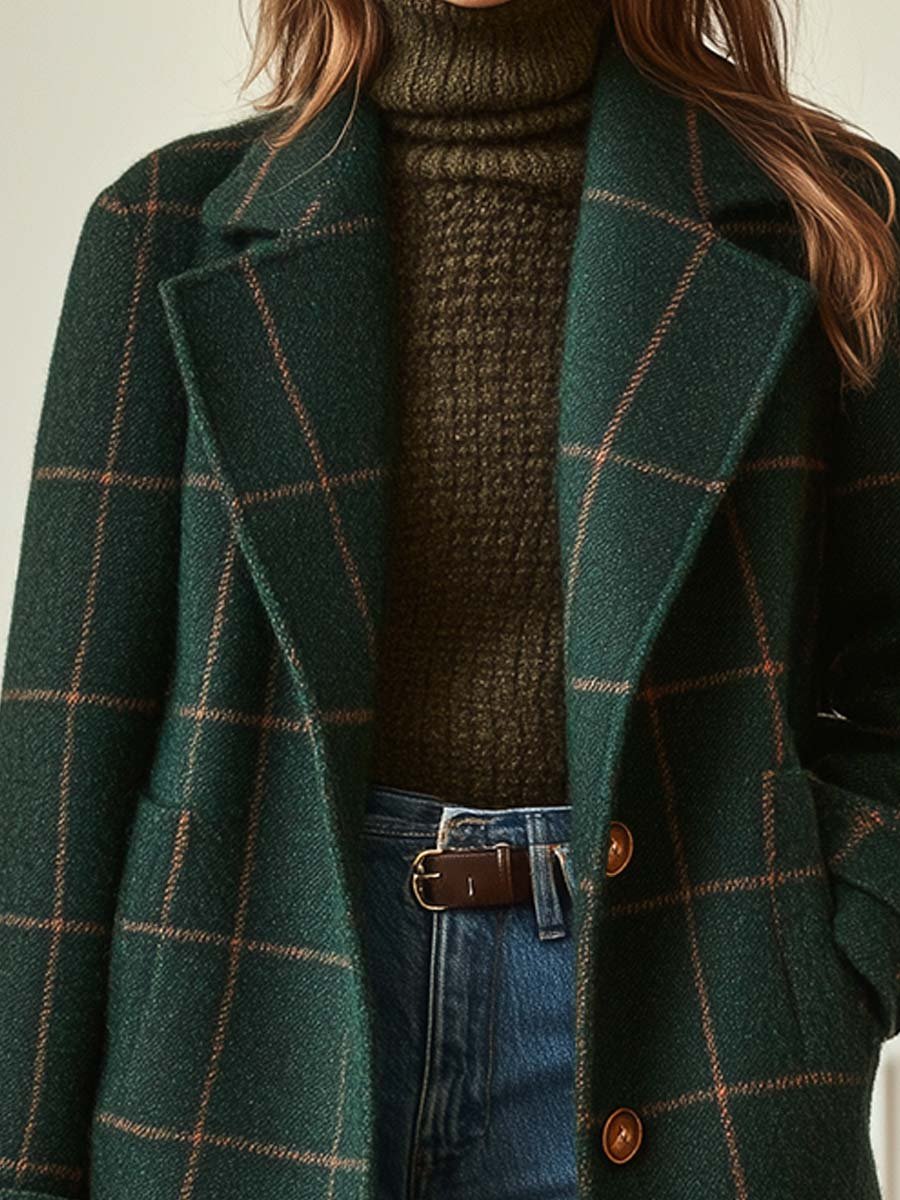 ROUSSEL PARIS | MANTEAU À CARREAUX POUR FEMMES