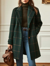 MOREAU LYON | MANTEAU À CARREAUX POUR FEMMES
