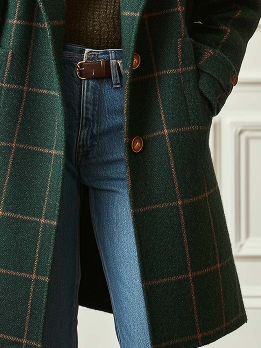 ROUSSEL PARIS | MANTEAU À CARREAUX POUR FEMMES