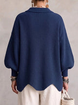 ROUSSEL PARIS | Cardigan Oversize à Col avec Gros Boutons Métalliques