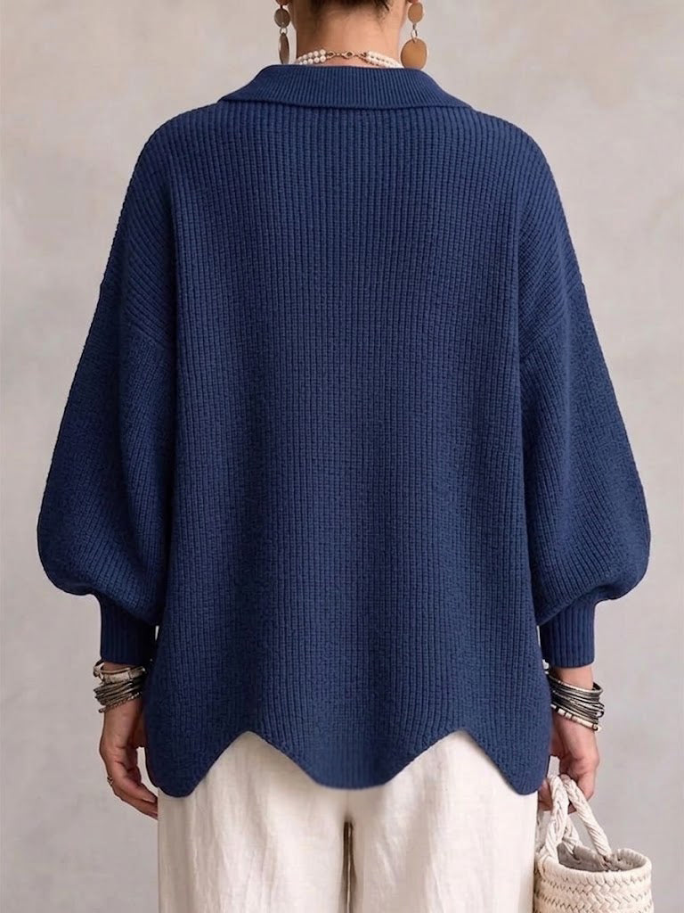 ROUSSEL PARIS | Cardigan Oversize à Col avec Gros Boutons Métalliques