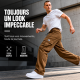 ROUSSEL PARIS | Pantalon cargo homme | Coupe décontractée avec de nombreuses poches – tissu souple, coupe moderne