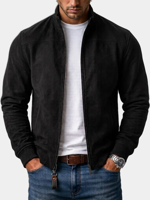 ROUSSEL PARIS | Blouson bomber en cuir brossé