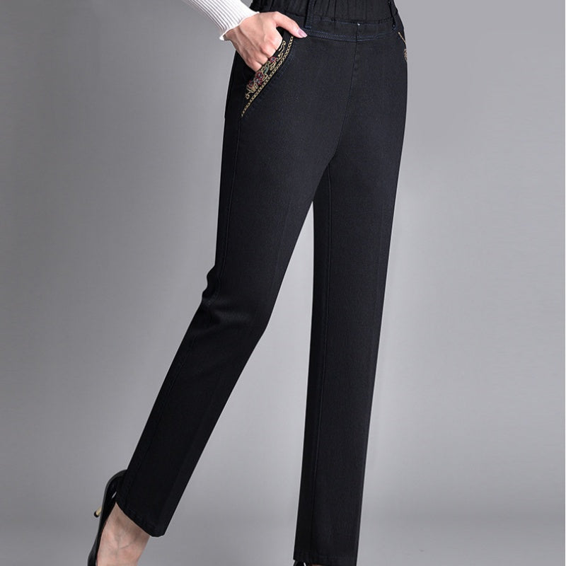 ROUSSEL PARIS | Jean femme avec poches latérales et taille élastique
