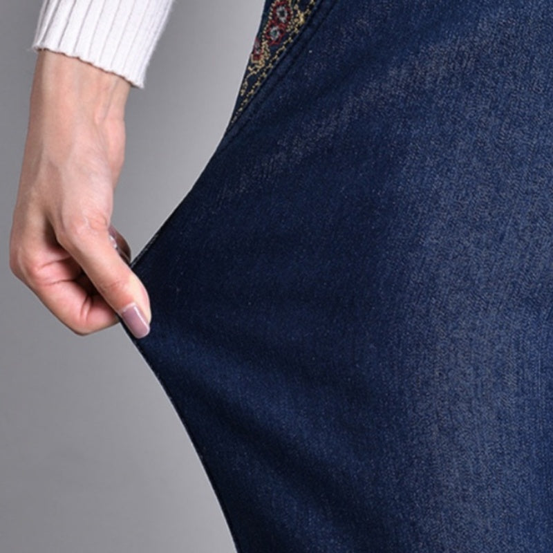 ROUSSEL PARIS | Jean femme avec poches latérales et taille élastique