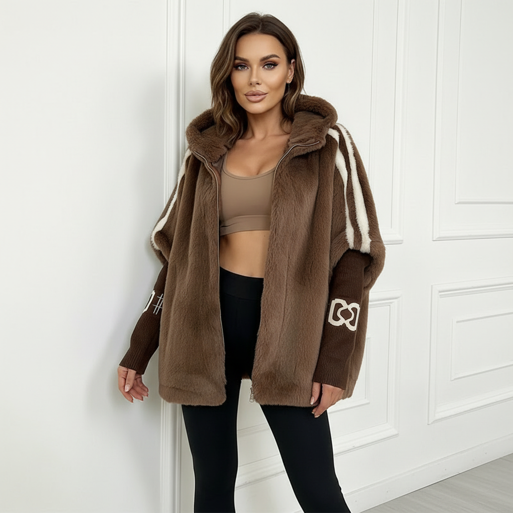 ROUSSEL PARIS | Manteau Peluche à Capuche Ultra-Doux