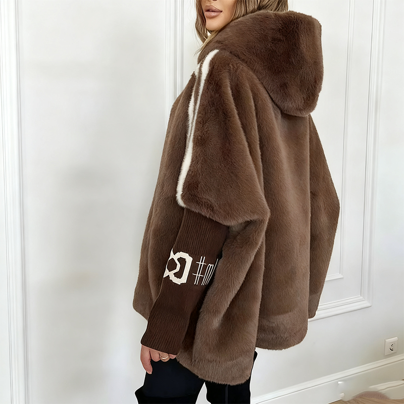 ROUSSEL PARIS | Manteau Peluche à Capuche Ultra-Doux
