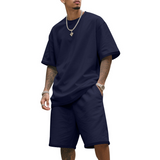 ROUSSEL PARIS | 👕 50% DE RÉDUCTION ! 🔥 Ensemble Loisirs Homme – T-Shirt & Short – Confortable & Respirant – Parfait pour les Journées Chaudes, le Sport ou la Plage – Look Décontracté 2 Pièces 🩳