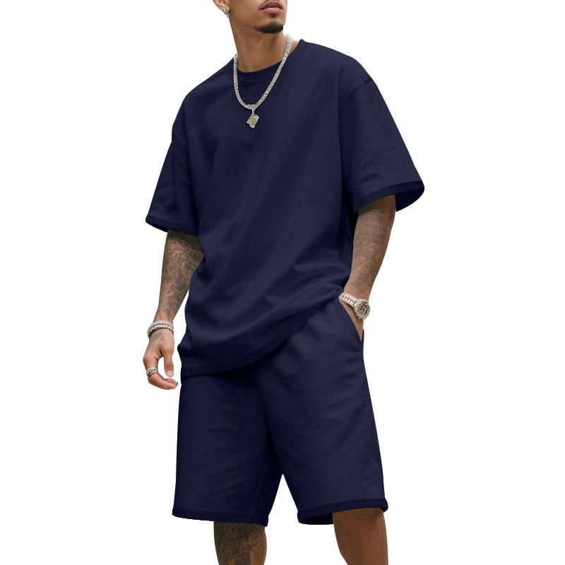 ROUSSEL PARIS | 👕 50% DE RÉDUCTION ! 🔥 Ensemble Loisirs Homme – T-Shirt & Short – Confortable & Respirant – Parfait pour les Journées Chaudes, le Sport ou la Plage – Look Décontracté 2 Pièces 🩳