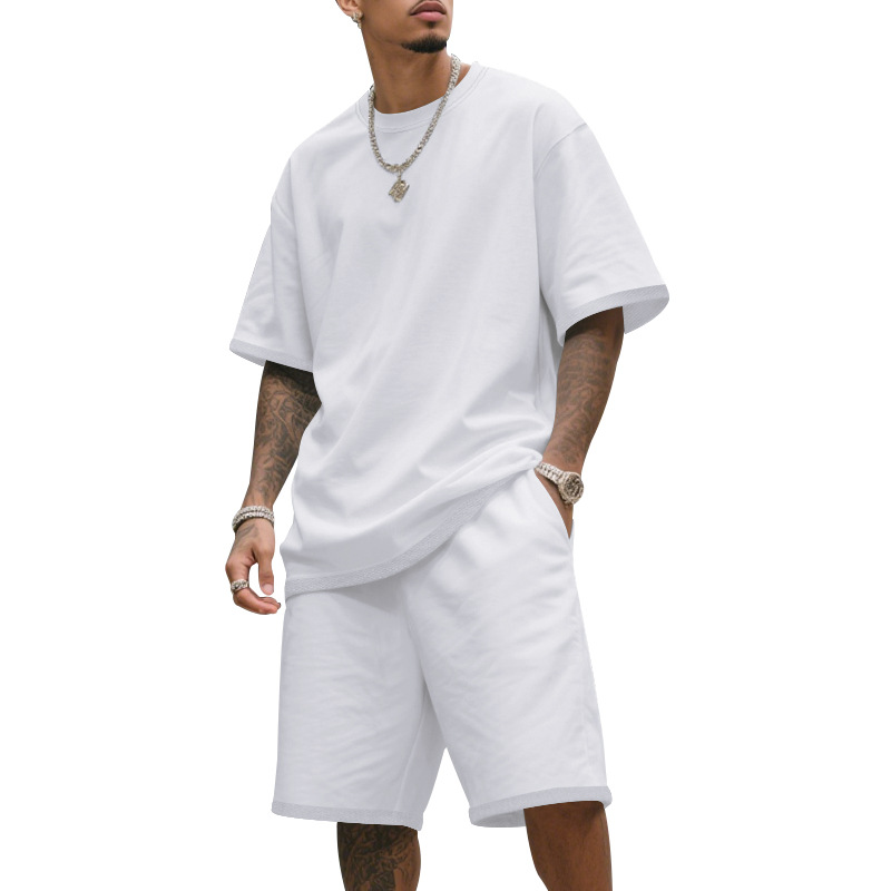 ROUSSEL PARIS | 👕 50% DE RÉDUCTION ! 🔥 Ensemble Loisirs Homme – T-Shirt & Short – Confortable & Respirant – Parfait pour les Journées Chaudes, le Sport ou la Plage – Look Décontracté 2 Pièces 🩳