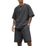 ROUSSEL PARIS | 👕 50% DE RÉDUCTION ! 🔥 Ensemble Loisirs Homme – T-Shirt & Short – Confortable & Respirant – Parfait pour les Journées Chaudes, le Sport ou la Plage – Look Décontracté 2 Pièces 🩳