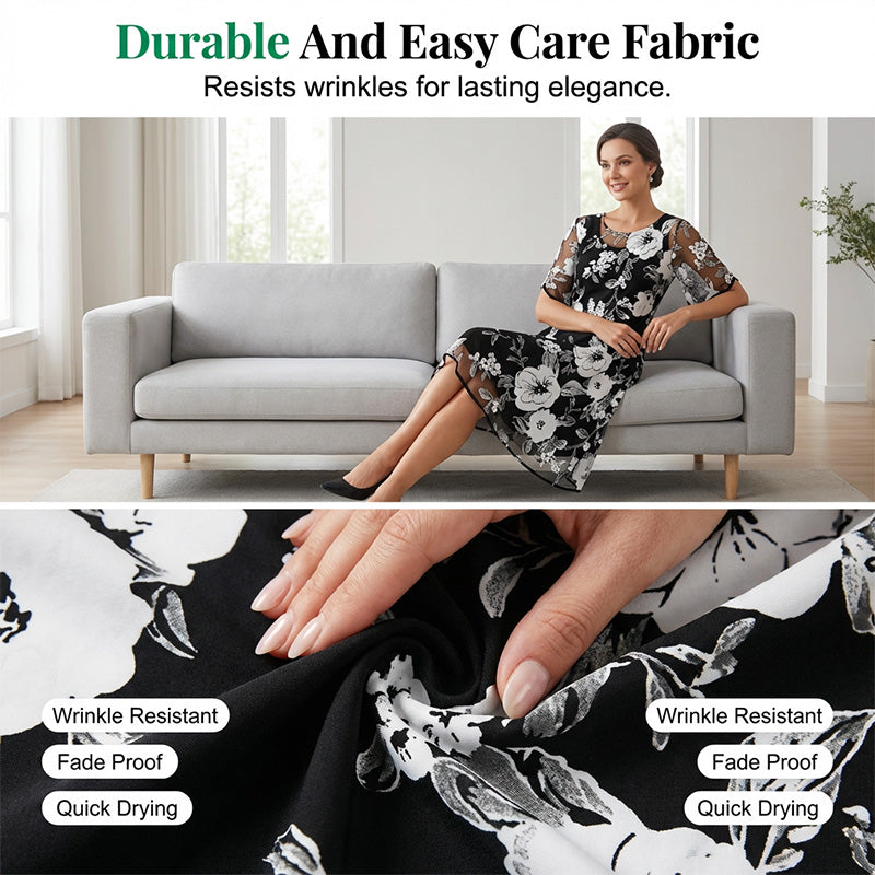 ROUSSEL PARIS | Robe en mousseline élégante à fleurs pour femme