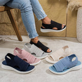 ROUSSEL PARIS | Sandales en Tricot Respirant à Plateforme