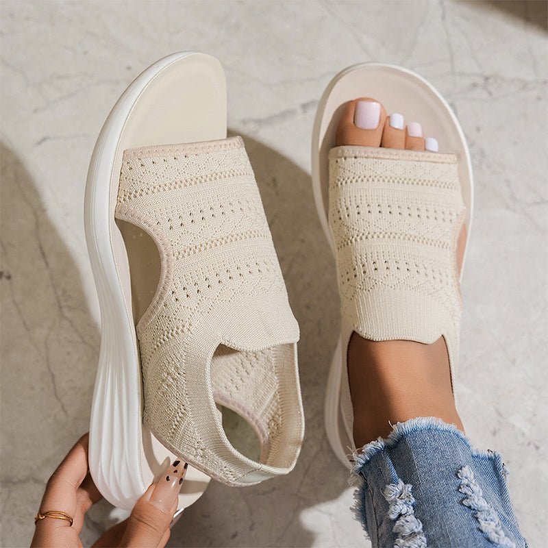 ROUSSEL PARIS | Sandales en Tricot Respirant à Plateforme