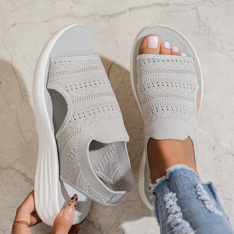 ROUSSEL PARIS | Sandales en Tricot Respirant à Plateforme