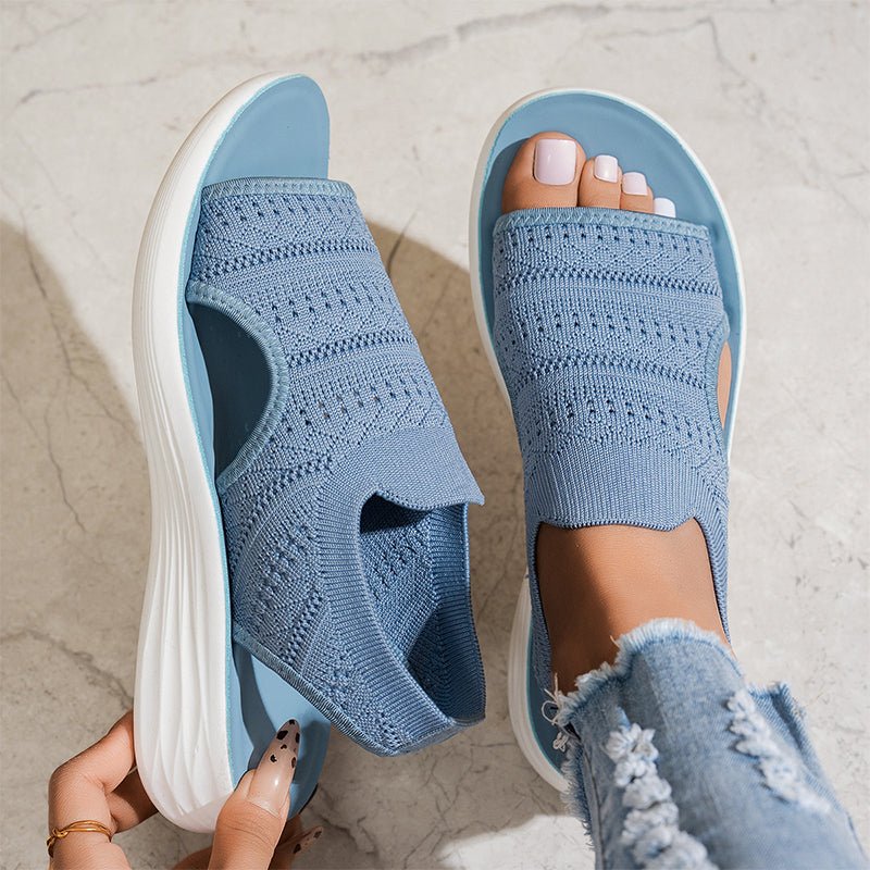 ROUSSEL PARIS | Sandales en Tricot Respirant à Plateforme