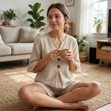 ROUSSEL PARIS | ✨Ensemble décontracté deux pièces en coton pour femme