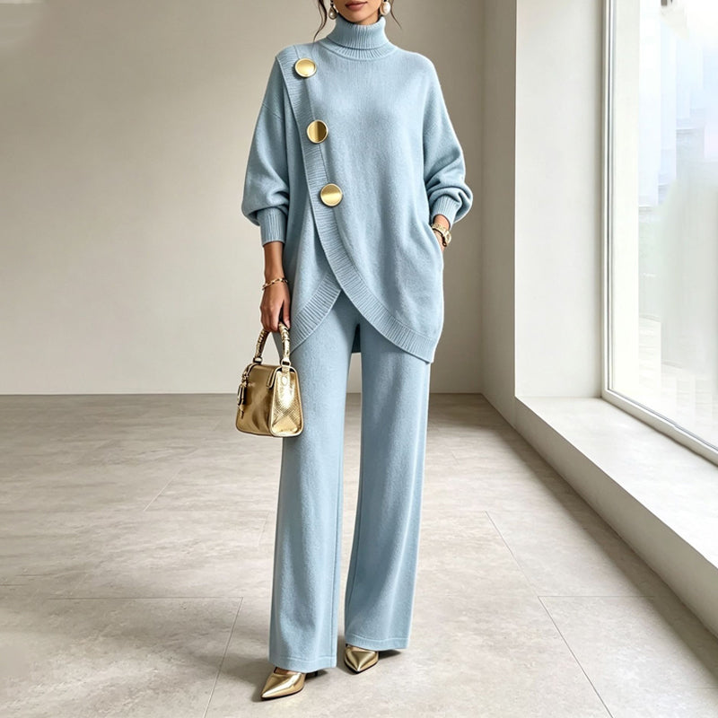 ROUSSEL PARIS | Ensemble en maille col roulé et pantalon large