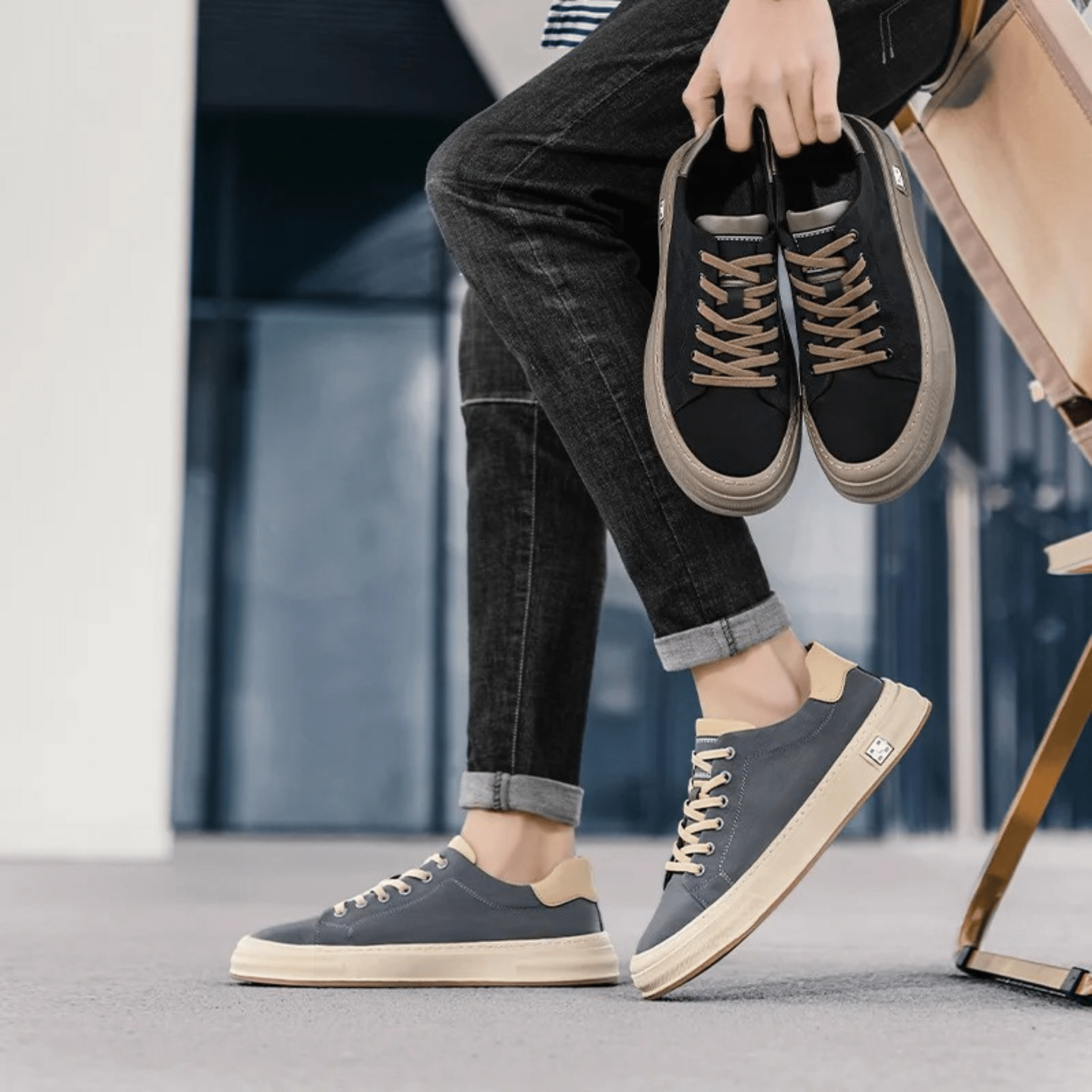 LAURENT MONACO | BASKETS EN TELA DA UOMO