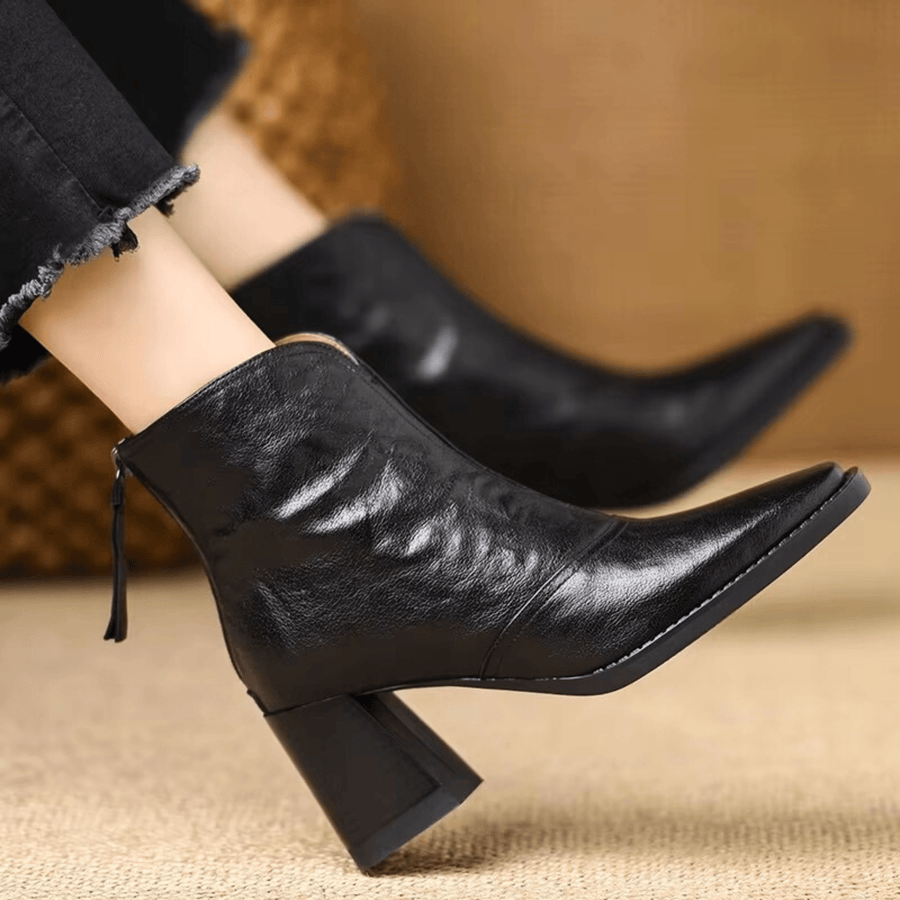 ROUSSEL PARIS | Bottines en cuir à talon moyen