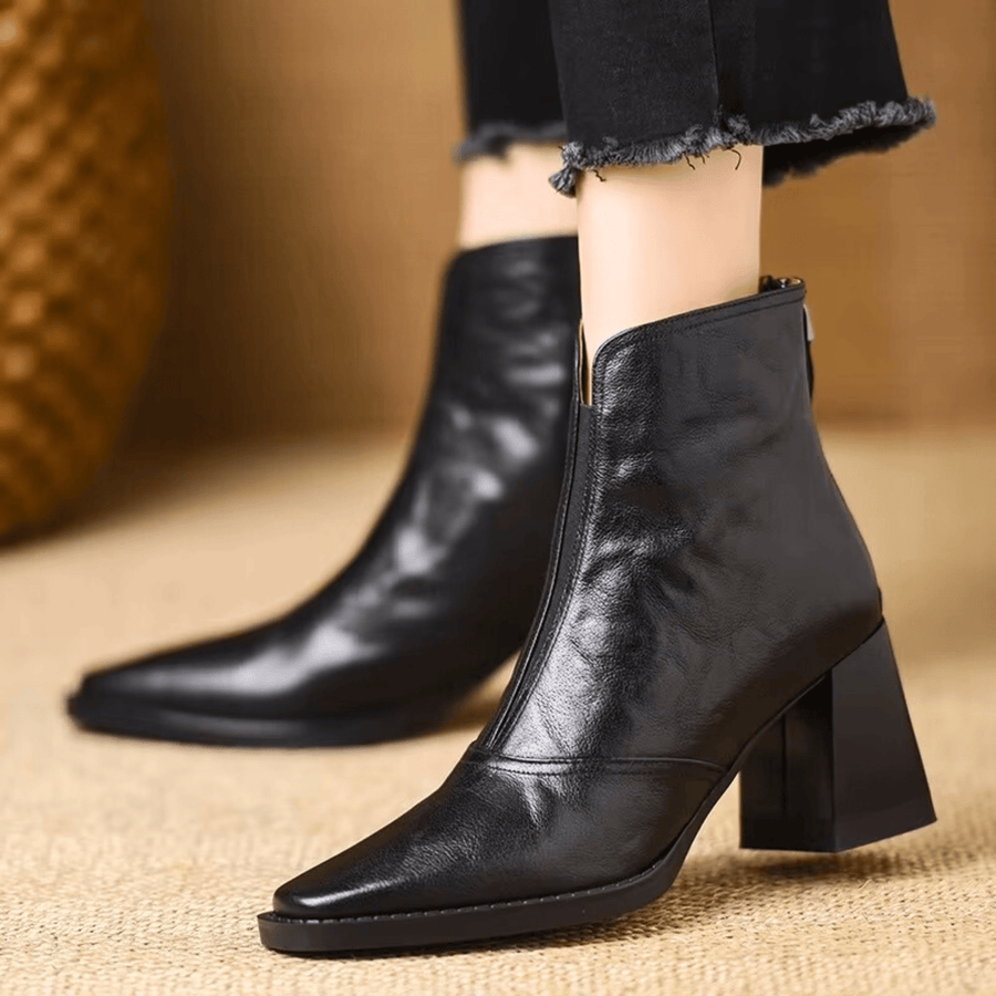 ROUSSEL PARIS | Bottines en cuir à talon moyen