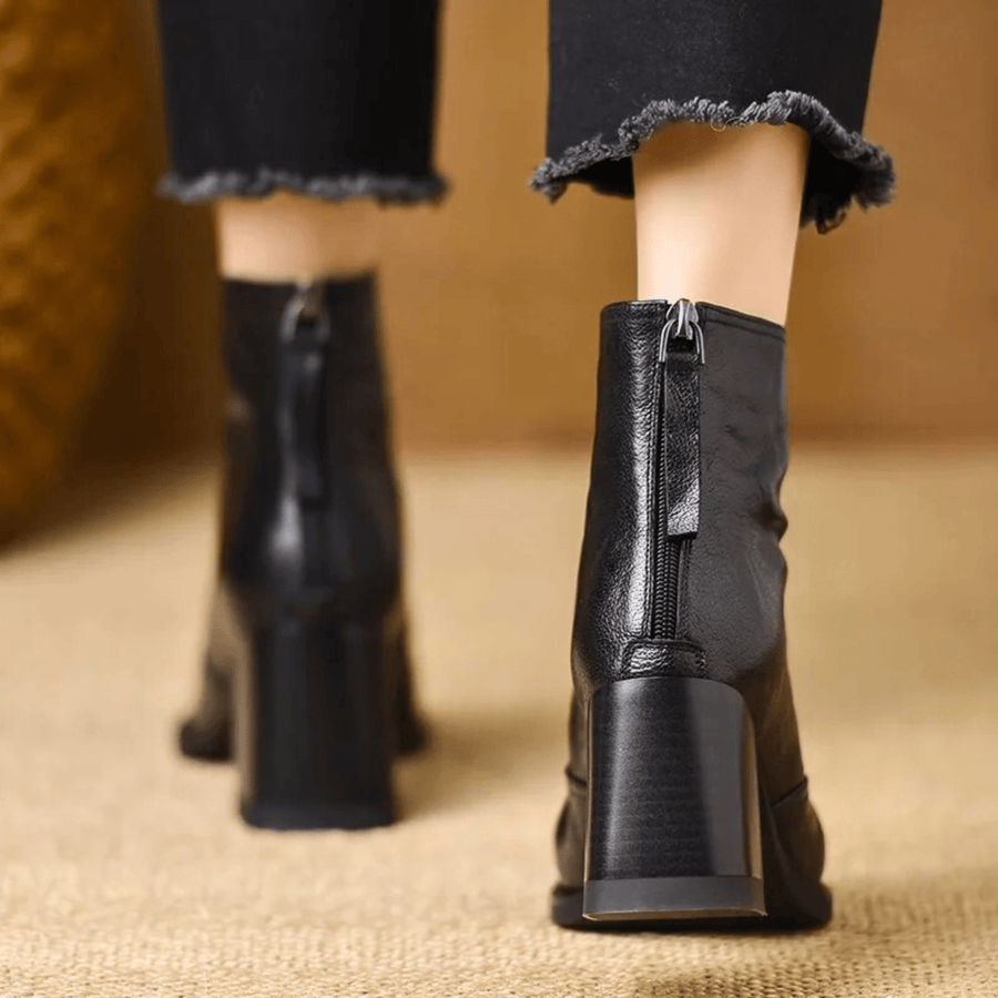 ROUSSEL PARIS | Bottines en cuir à talon moyen