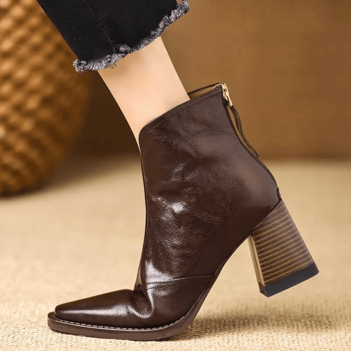 ROUSSEL PARIS | Bottines en cuir à talon moyen
